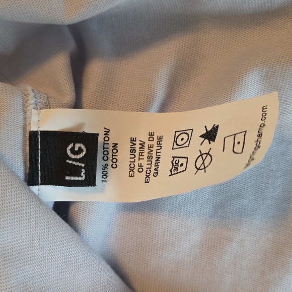 Reigning Champ - Midweight Jersey Long Sleeve - Ice Blue - Large - Picture 5 of 6